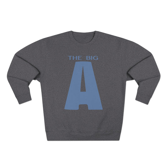 Mt. Agamenticus 'The Big A' Ski Crewneck Sweatshirt — Vintage 1970s Ski Poster Design
