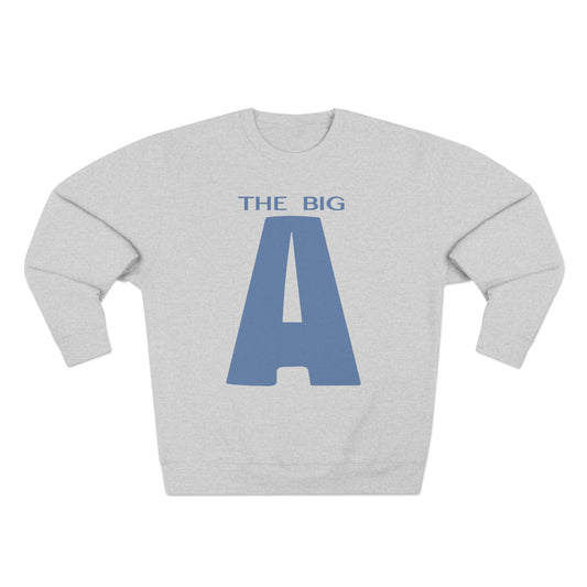 Mt. Agamenticus 'The Big A' Ski Crewneck Sweatshirt — Vintage 1970s Ski Poster Design