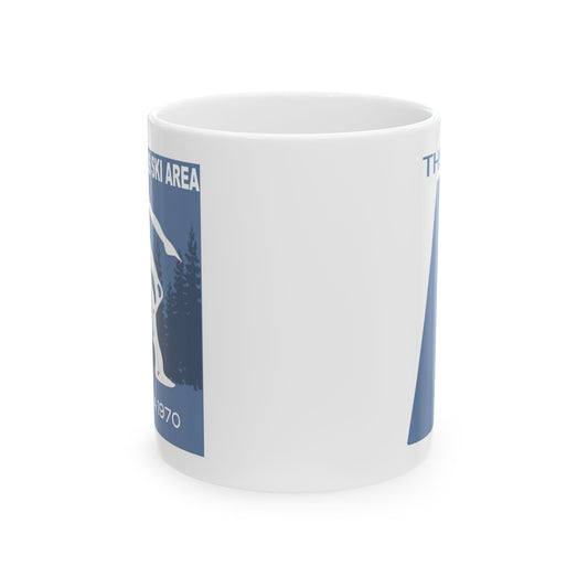Mt. Agamenticus Ski Area Ceramic Mug — York Maine Ski Resort Coffee Cup (11oz/15oz)