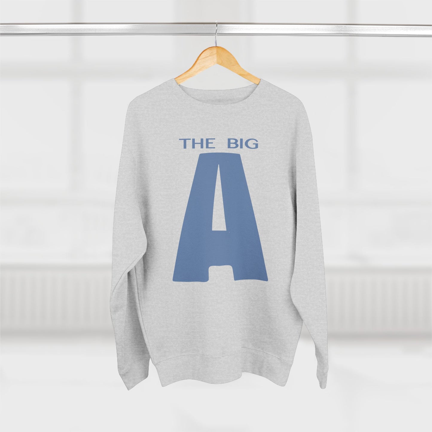Mt. Agamenticus 'The Big A' Ski Crewneck Sweatshirt — Vintage 1970s Ski Poster Design