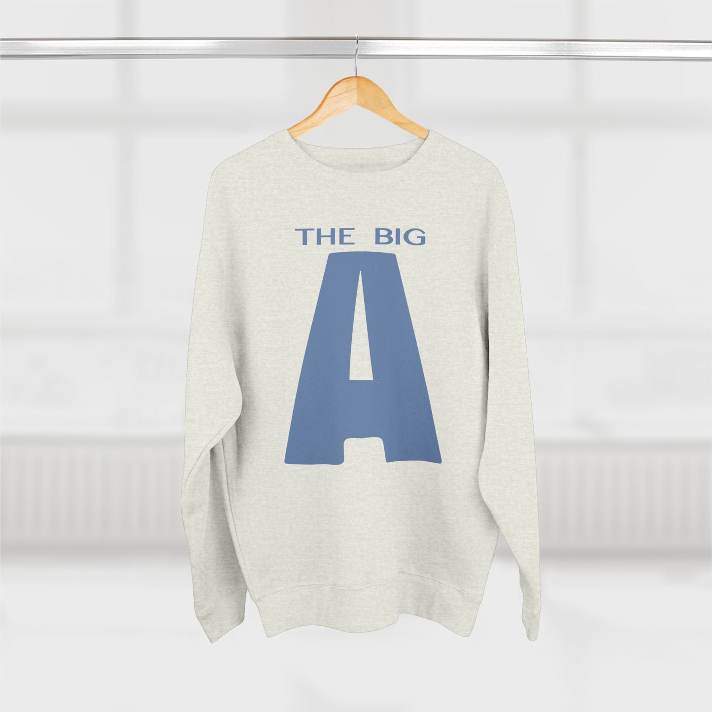 Mt. Agamenticus 'The Big A' Ski Crewneck Sweatshirt — Vintage 1970s Ski Poster Design
