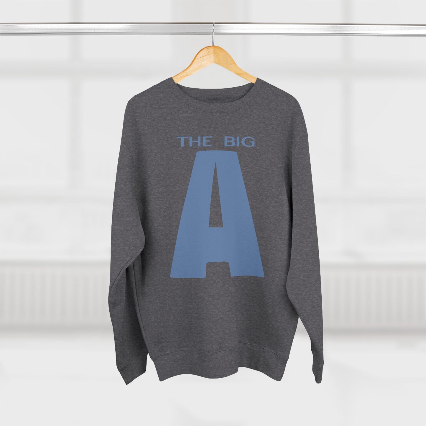 Mt. Agamenticus 'The Big A' Ski Crewneck Sweatshirt — Vintage 1970s Ski Poster Design