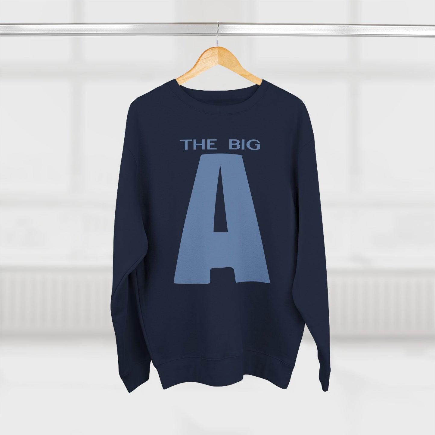 Mt. Agamenticus 'The Big A' Ski Crewneck Sweatshirt — Vintage 1970s Ski Poster Design