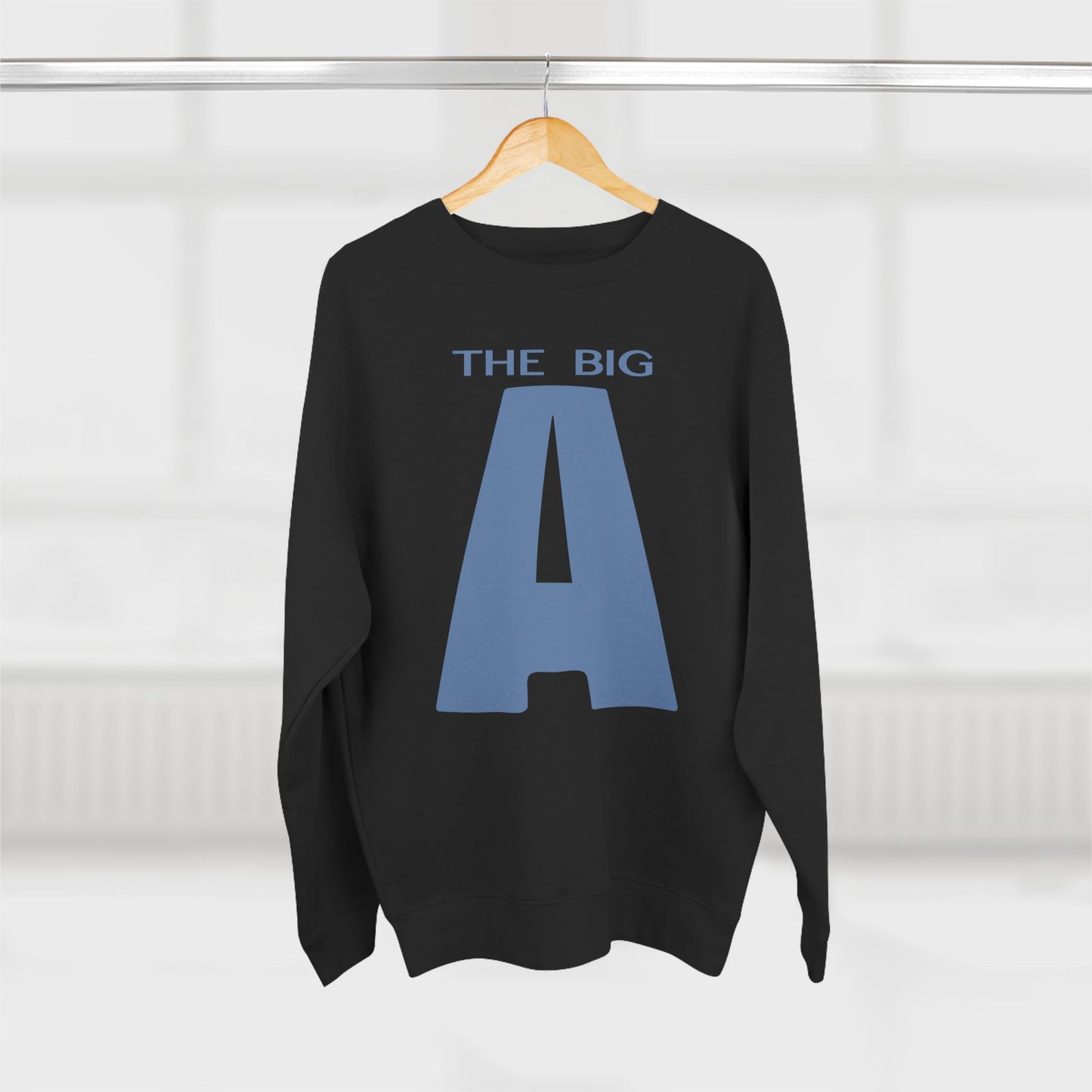 Mt. Agamenticus 'The Big A' Ski Crewneck Sweatshirt — Vintage 1970s Ski Poster Design